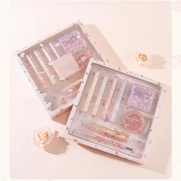 GlamEssence™ 8 - in - 1 Complete Makeup Set – Lipstick, Concealer, Eyeshadow, Blush & More - VivaHues