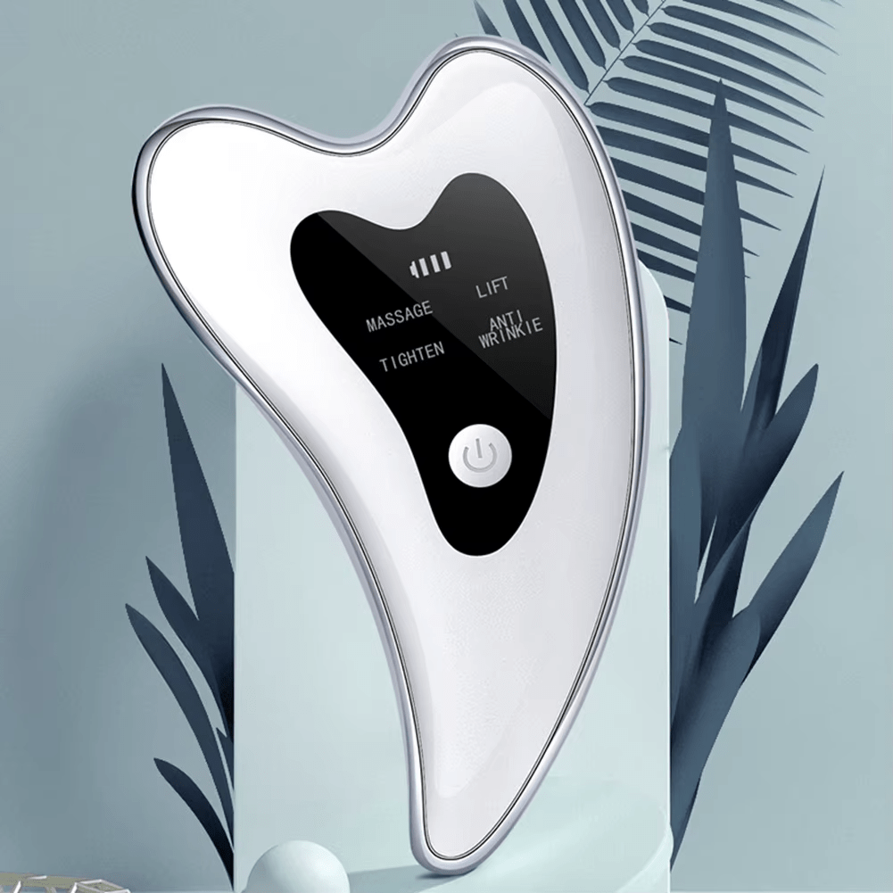 Electric Gua Sha Facial Lifting Tool | Microcurrent Face Sculpting Massager | Wrinkle Reduction & Skin Firming Plate - VivaHues