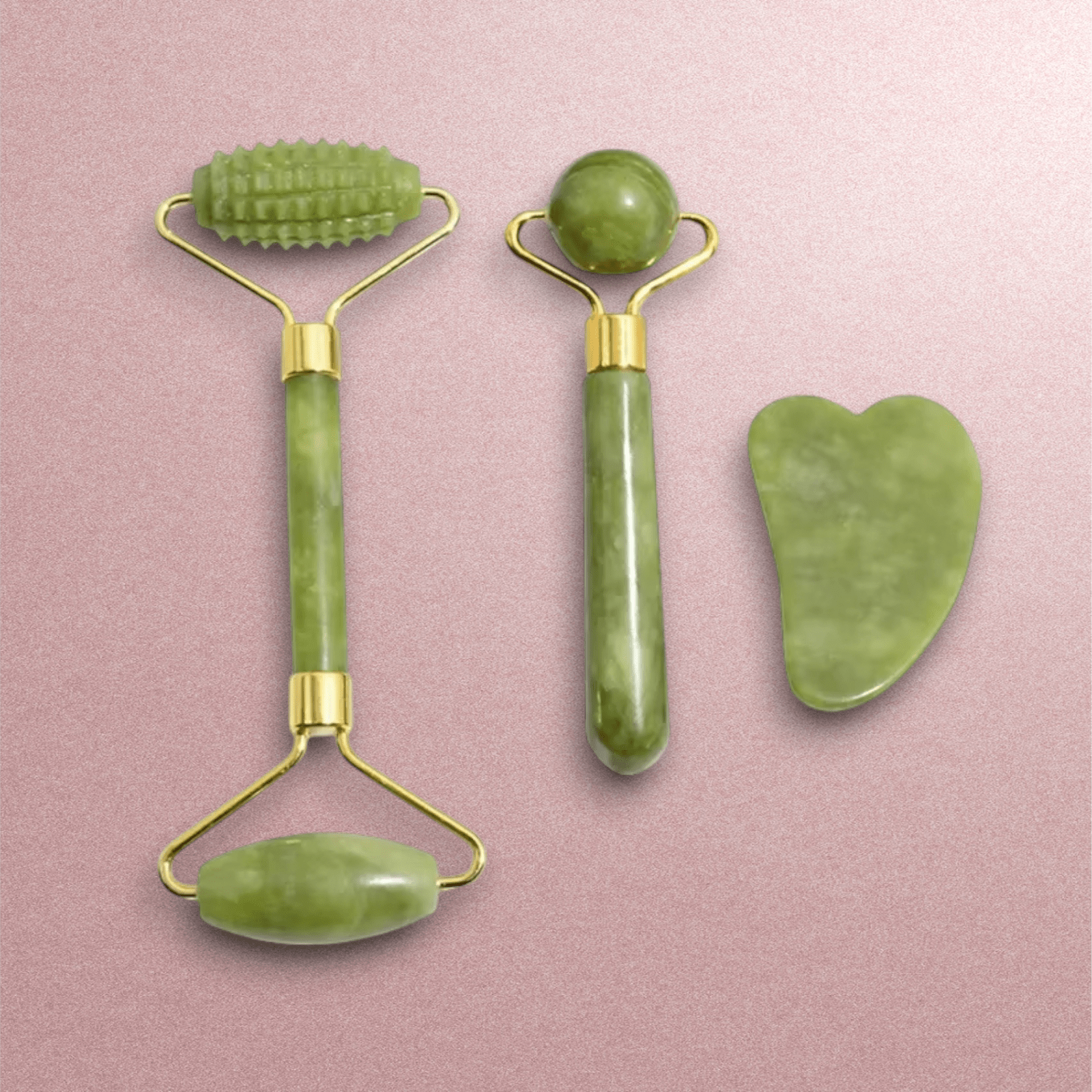 Natural Jade Roller & Gua Sha Massager - VivaHues