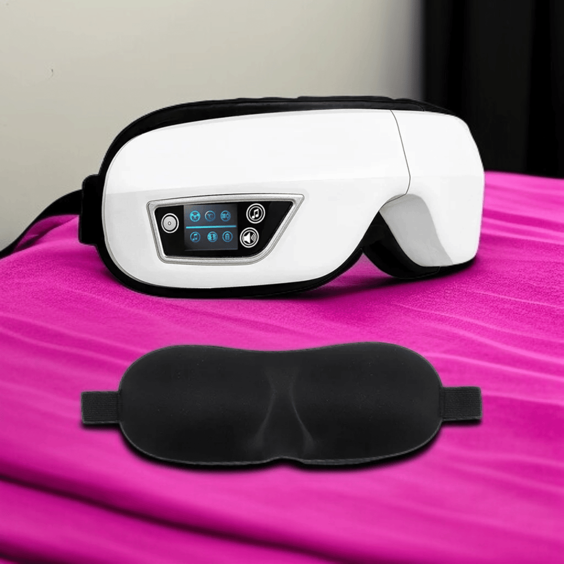 VibeVis™ 6D Smart Eye Massager – Bluetooth, Heat, Air Pressure & Vibration Therapy - VivaHues
