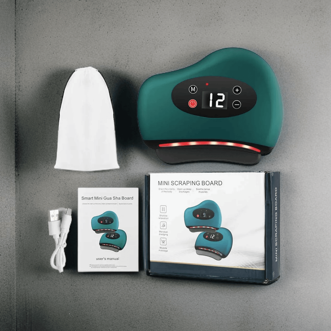 Electric Gua Sha Body & Face Massager | Heated Scraping Tool with Red Light & Vibration | Full Body Relaxation & Skin Rejuvenation - VivaHues
