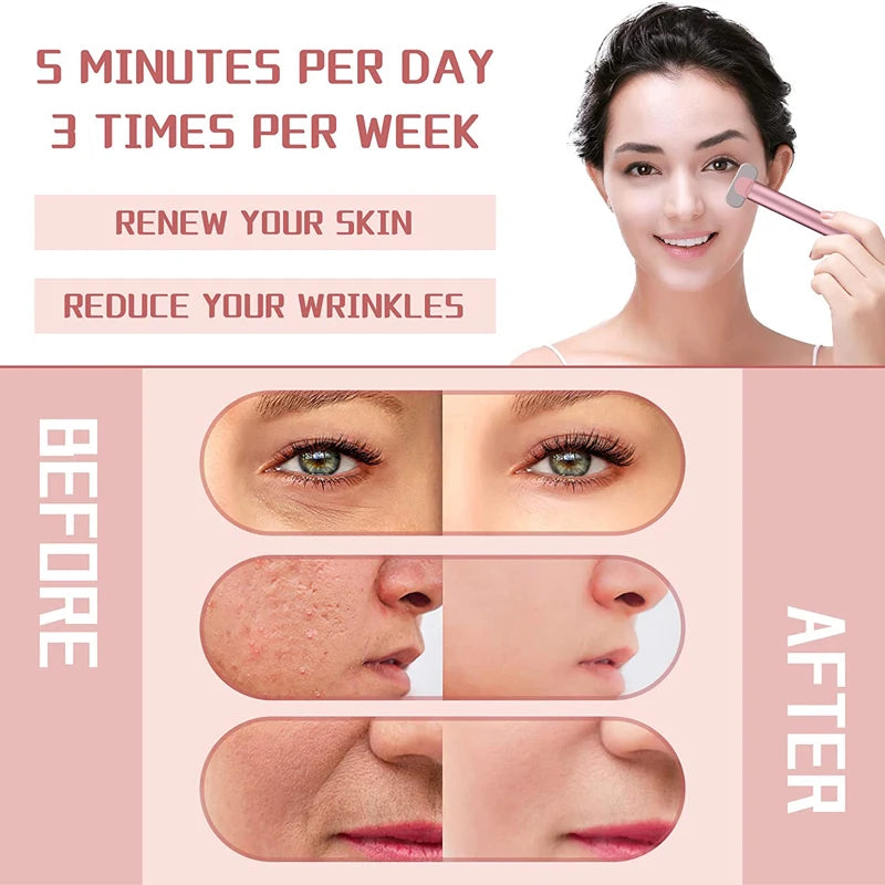 4-in-1 EMS Red Light Face & Neck Lifting Wand